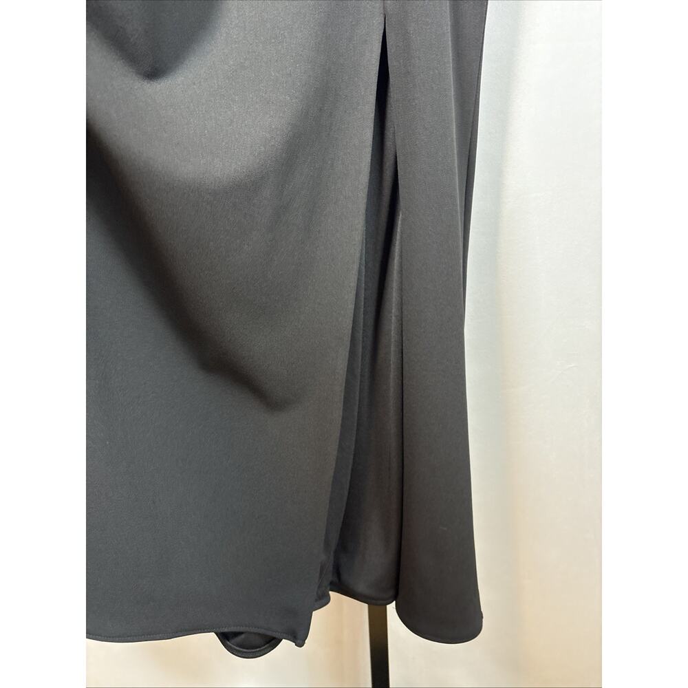 Aidan Mattox Beaded Maxi Dress Size 8 Black Backless Formal Evening Wear Wedding - Picture 12 of 16